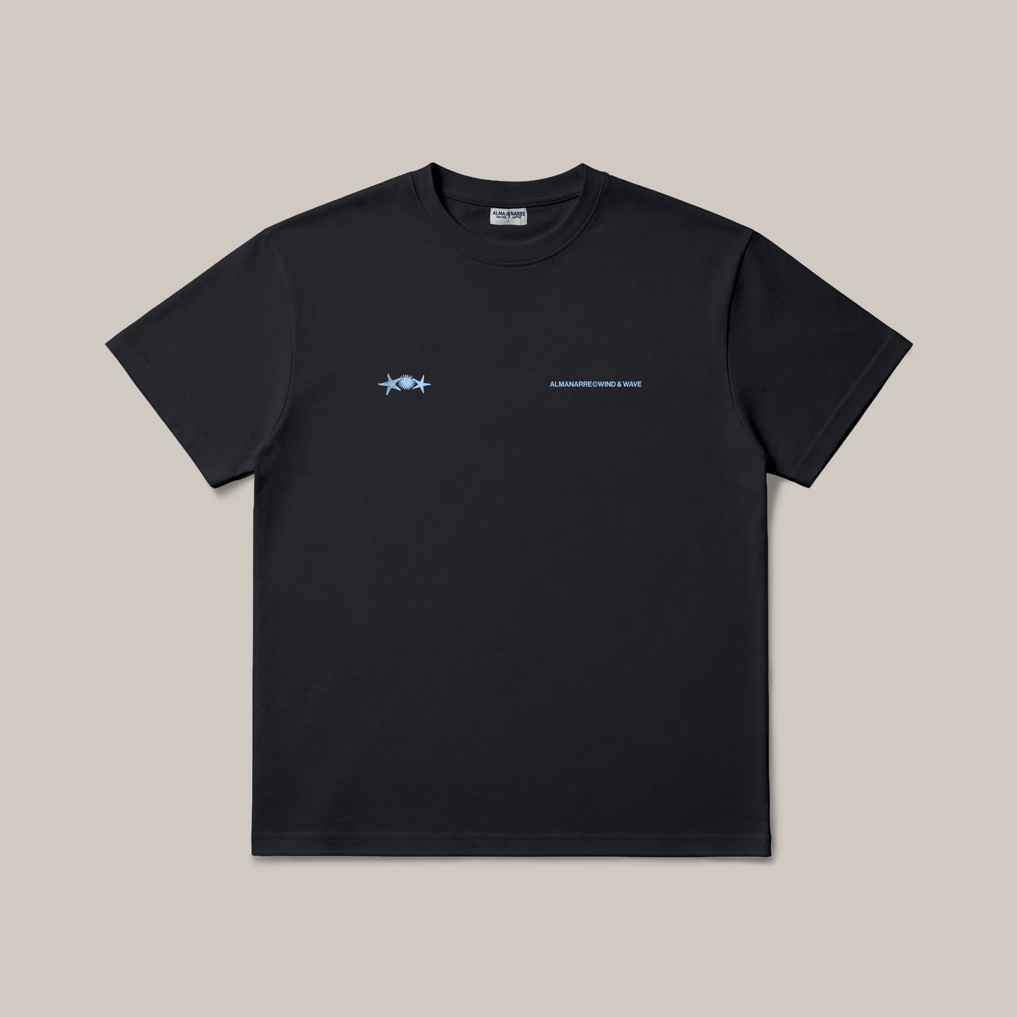 Packshot t-shirt noir